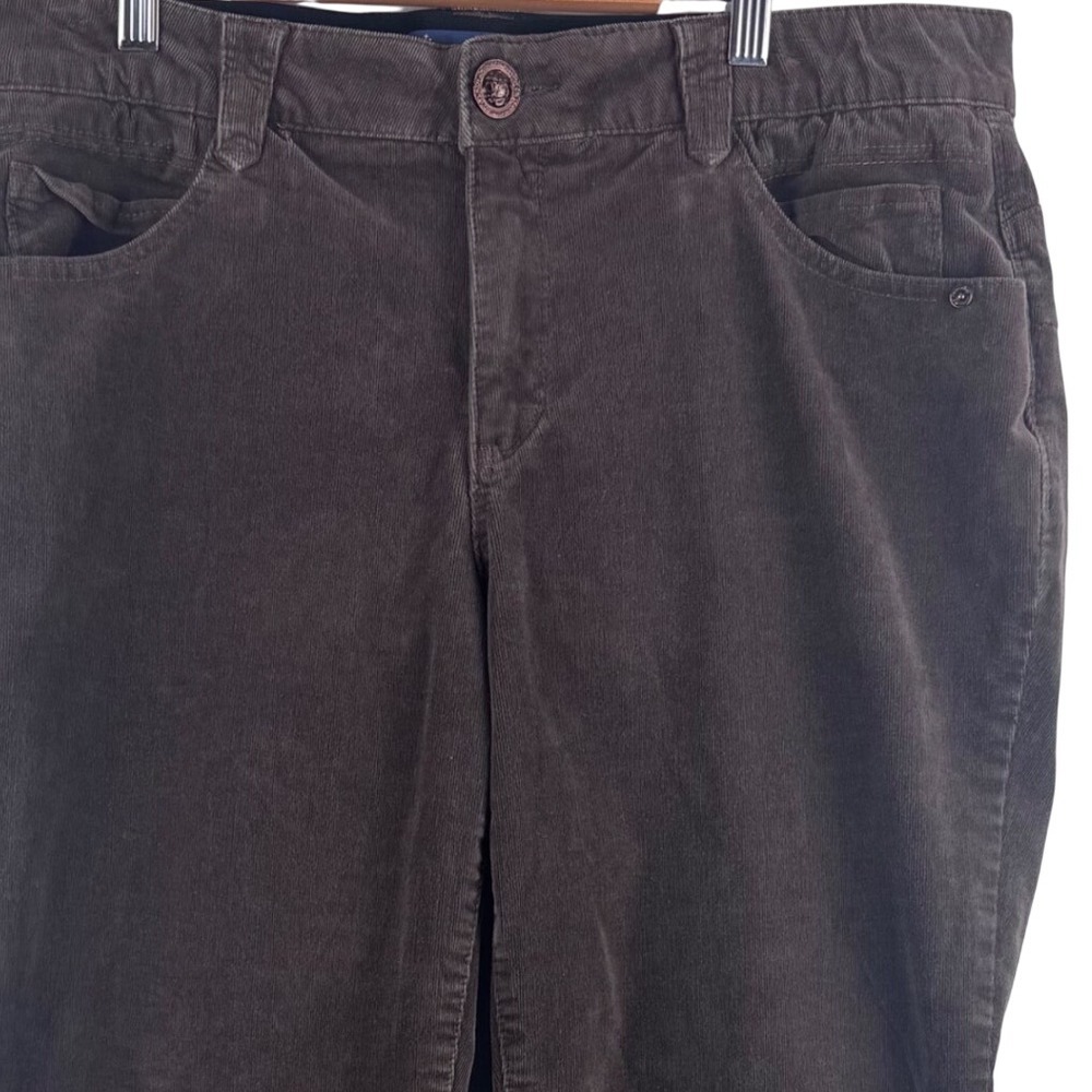 Democracy Ab solution Pants Womens 16W Brown Corduroy Straight Leg WQY1560RW